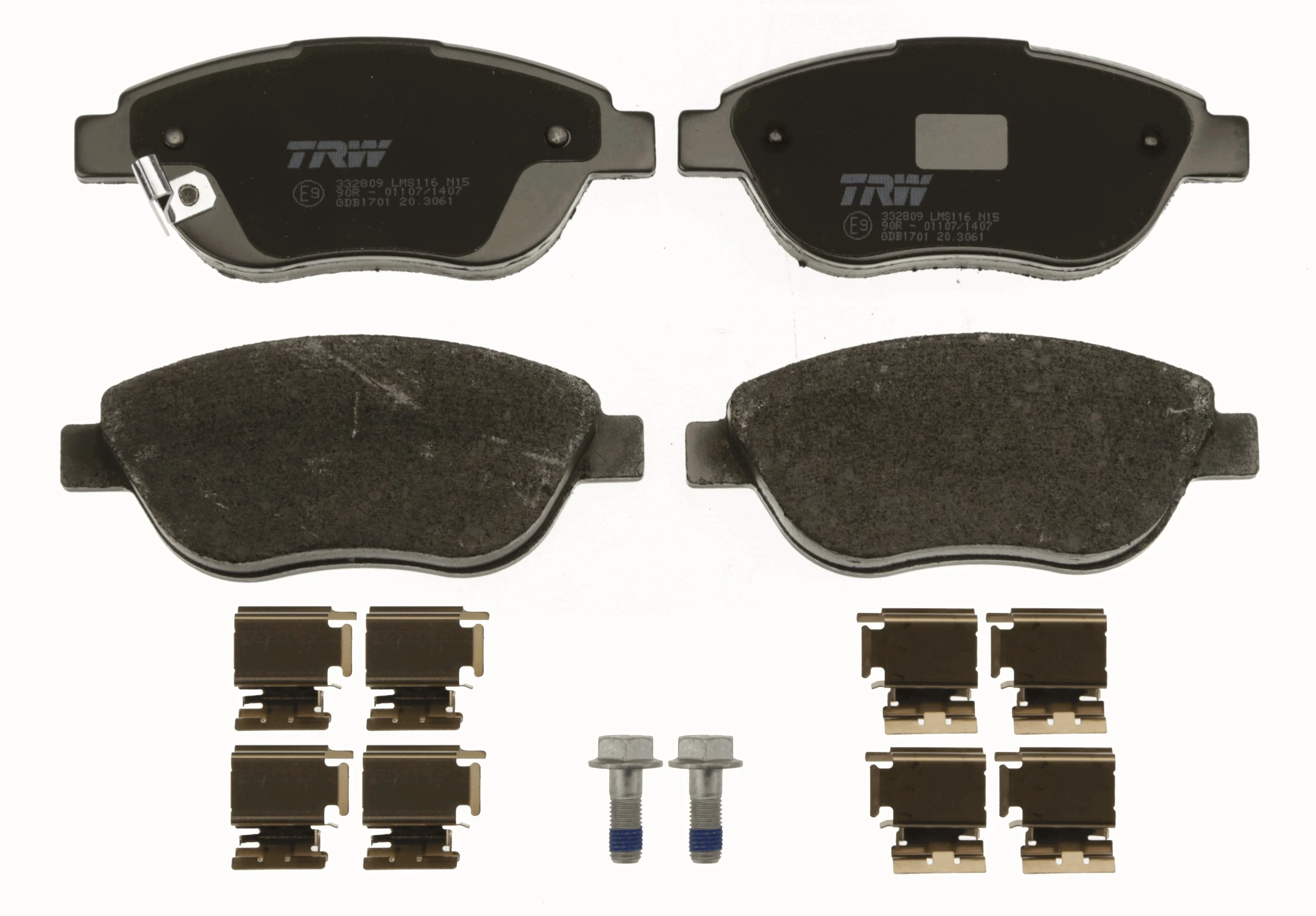 GDB1701 TRW Pastillas delanteras