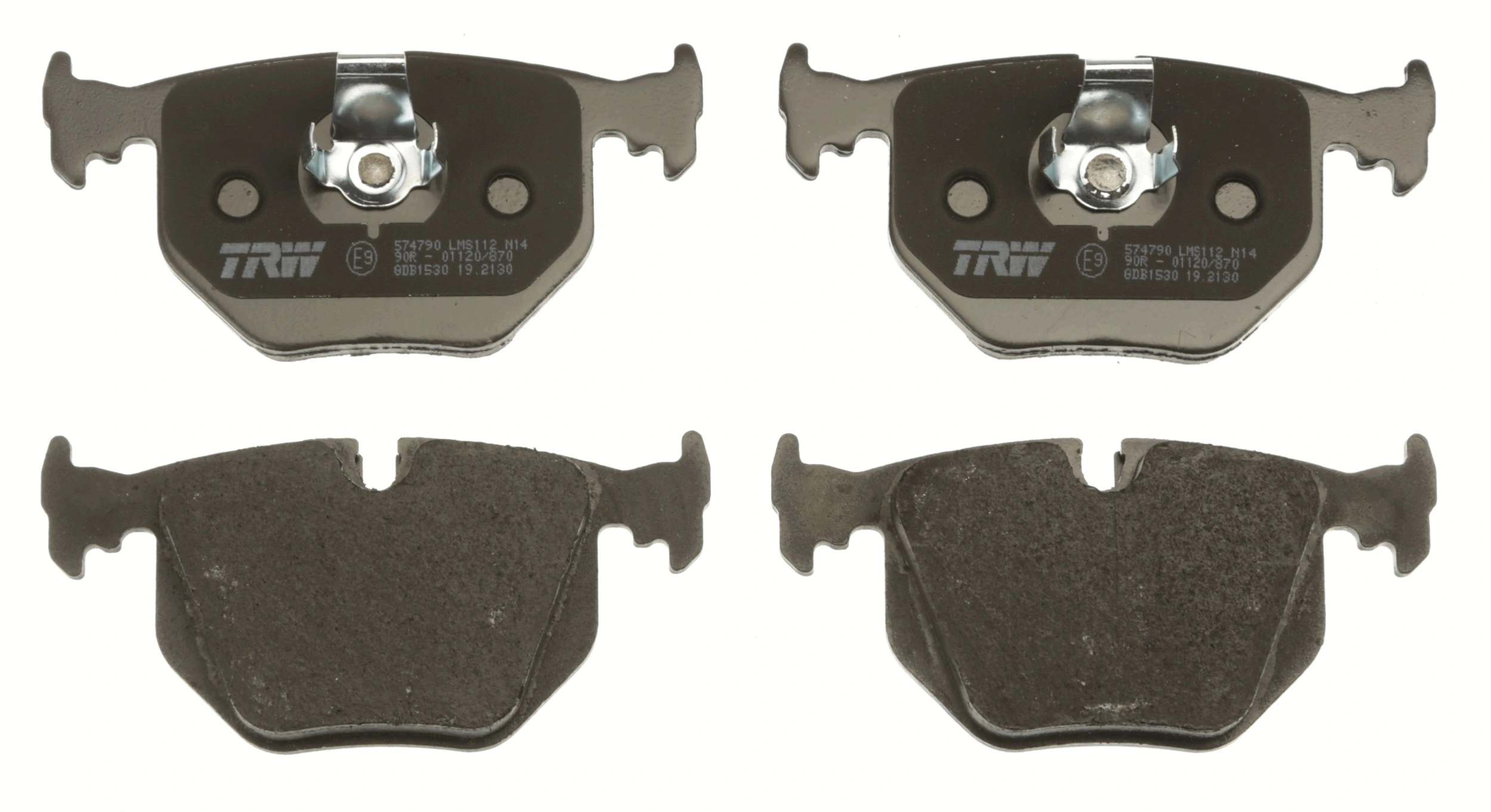 GDB1530 TRW Pastillas freno traseras