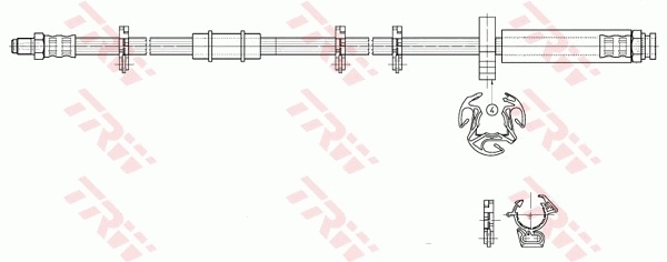 Tubo flexible de frenos delantero Citroen Jumper 