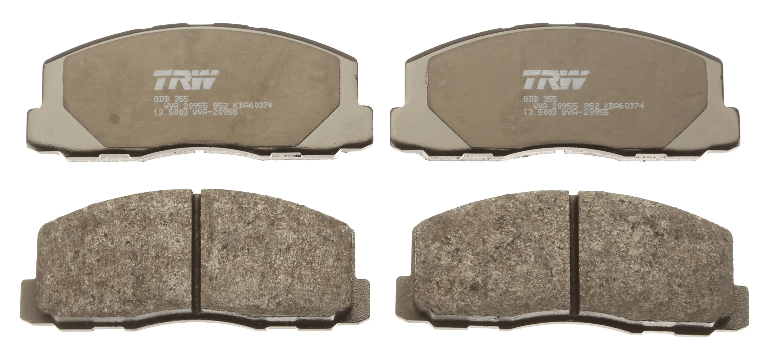 GDB355 TRW Pastillas delanteras
