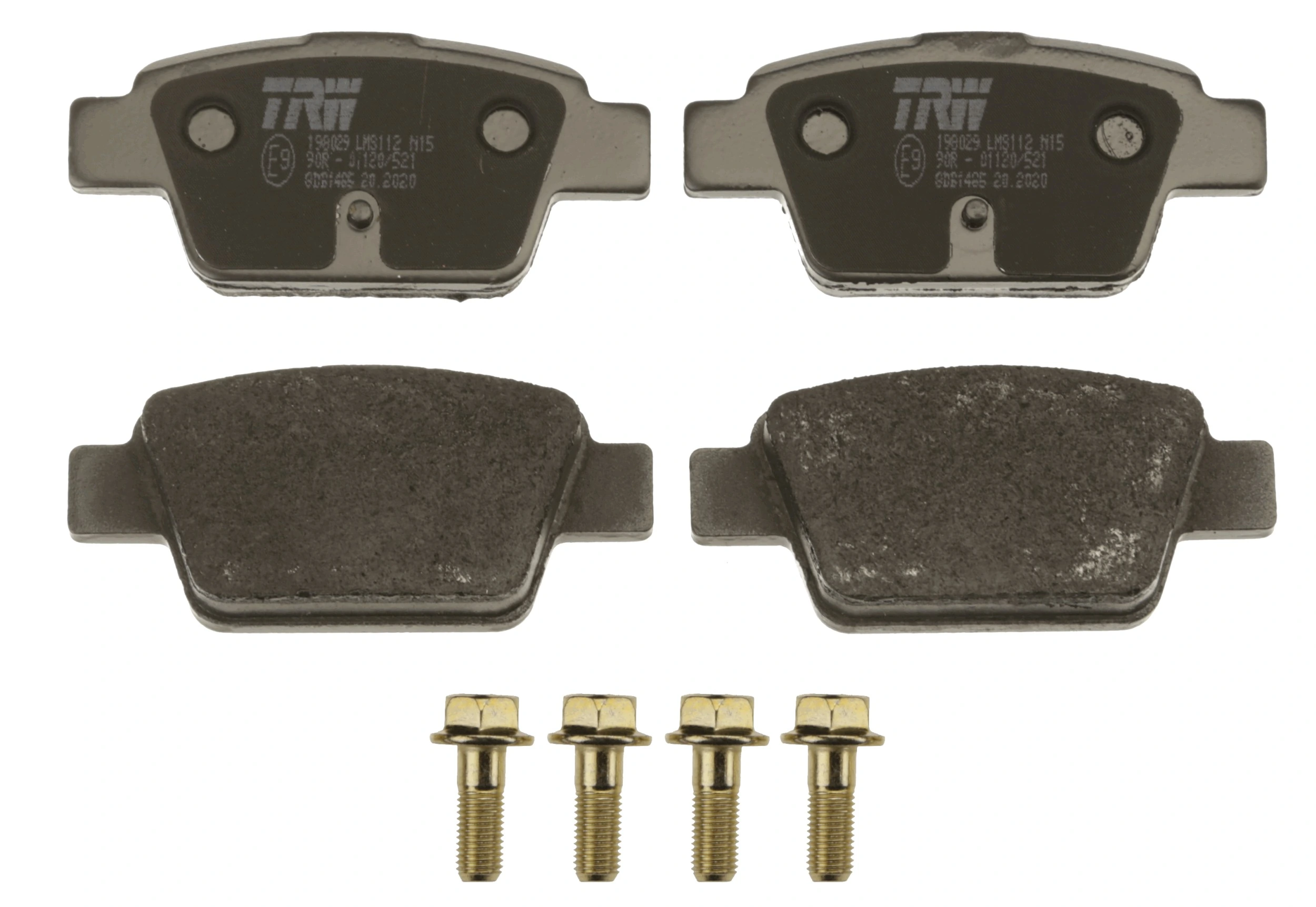 GDB1485 TRW Pastillas freno traseras