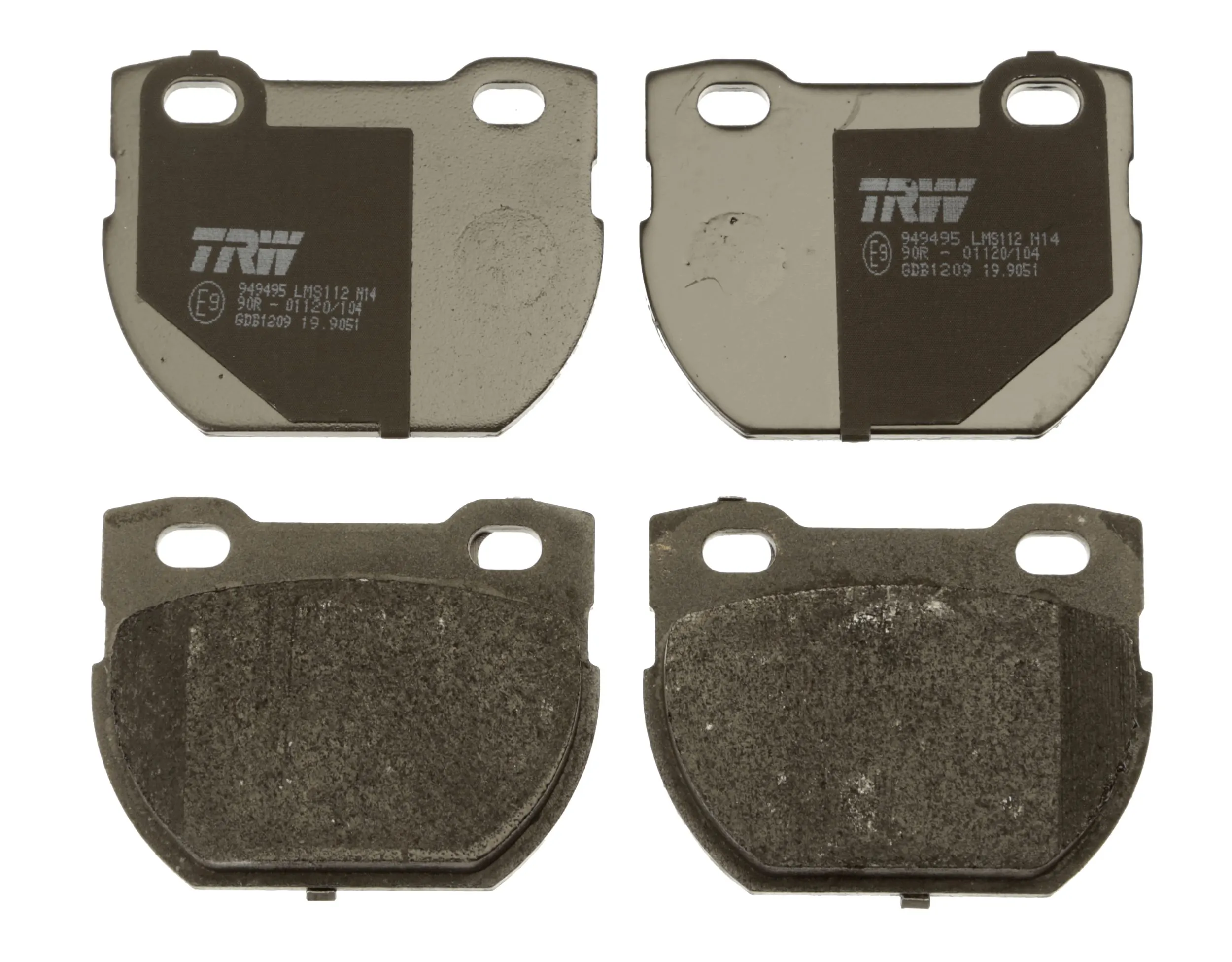 GDB1209 TRW Pastillas freno traseras