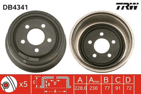 Tambor de freno trasero Jeep Cherokee II SUV (XJ) (1988 - 2001) precio, desde 100,70 EUR
