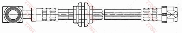 PHD479 TRW Tubo de frenos delantero