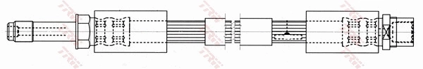 Tubo flexible de frenos delantero Volkswagen LT 28-35 II