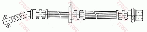 PHD407 TRW Tubo flexible de frenos delantero izquierdo 