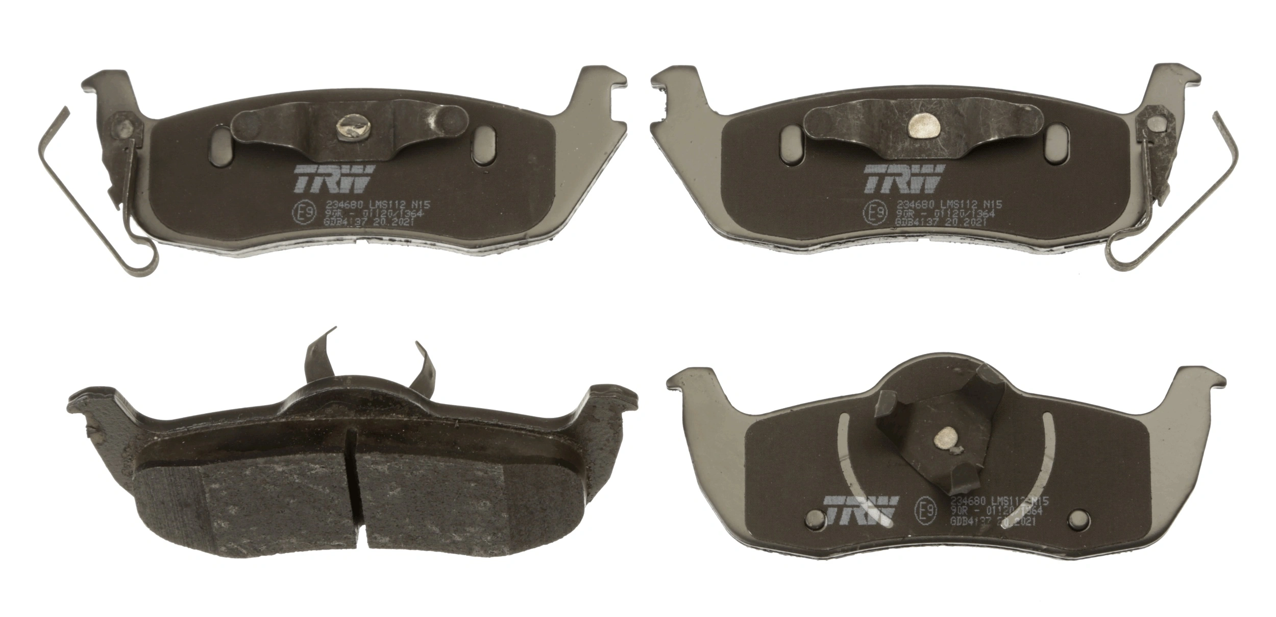 GDB4137 TRW Pastillas freno traseras