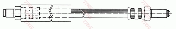 PHC258 TRW Tubo de frenos delantero