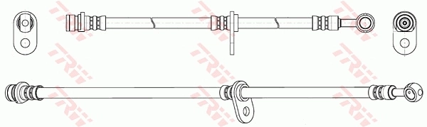 PHD254 TRW Tubo de frenos delantero