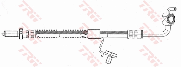 PHD343 TRW Tubo flexible de frenos delantero izquierdo 