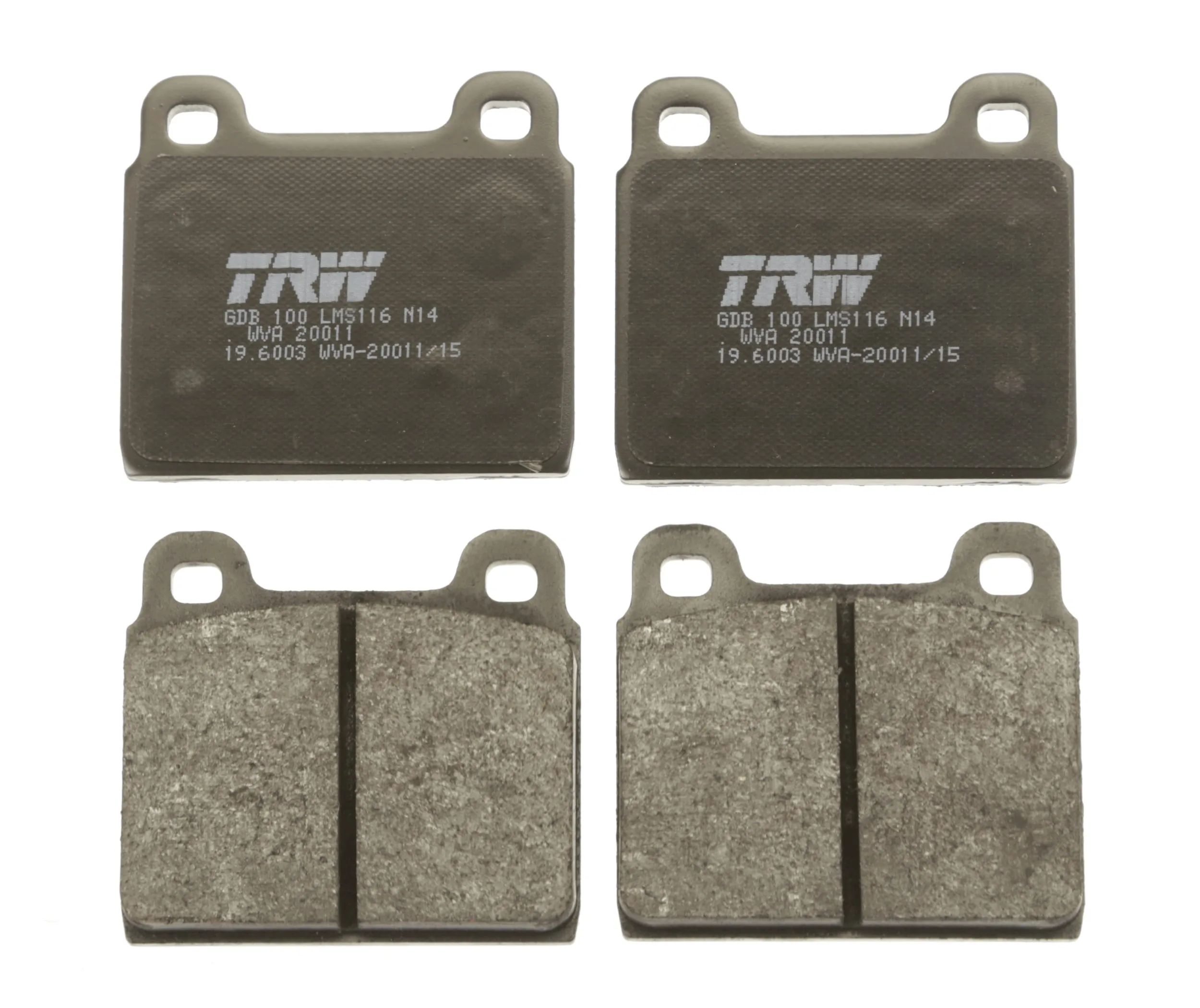 GDB100 TRW Pastillas delanteras