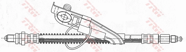 PHC291 TRW Tubo flexible de frenos delantero derecho