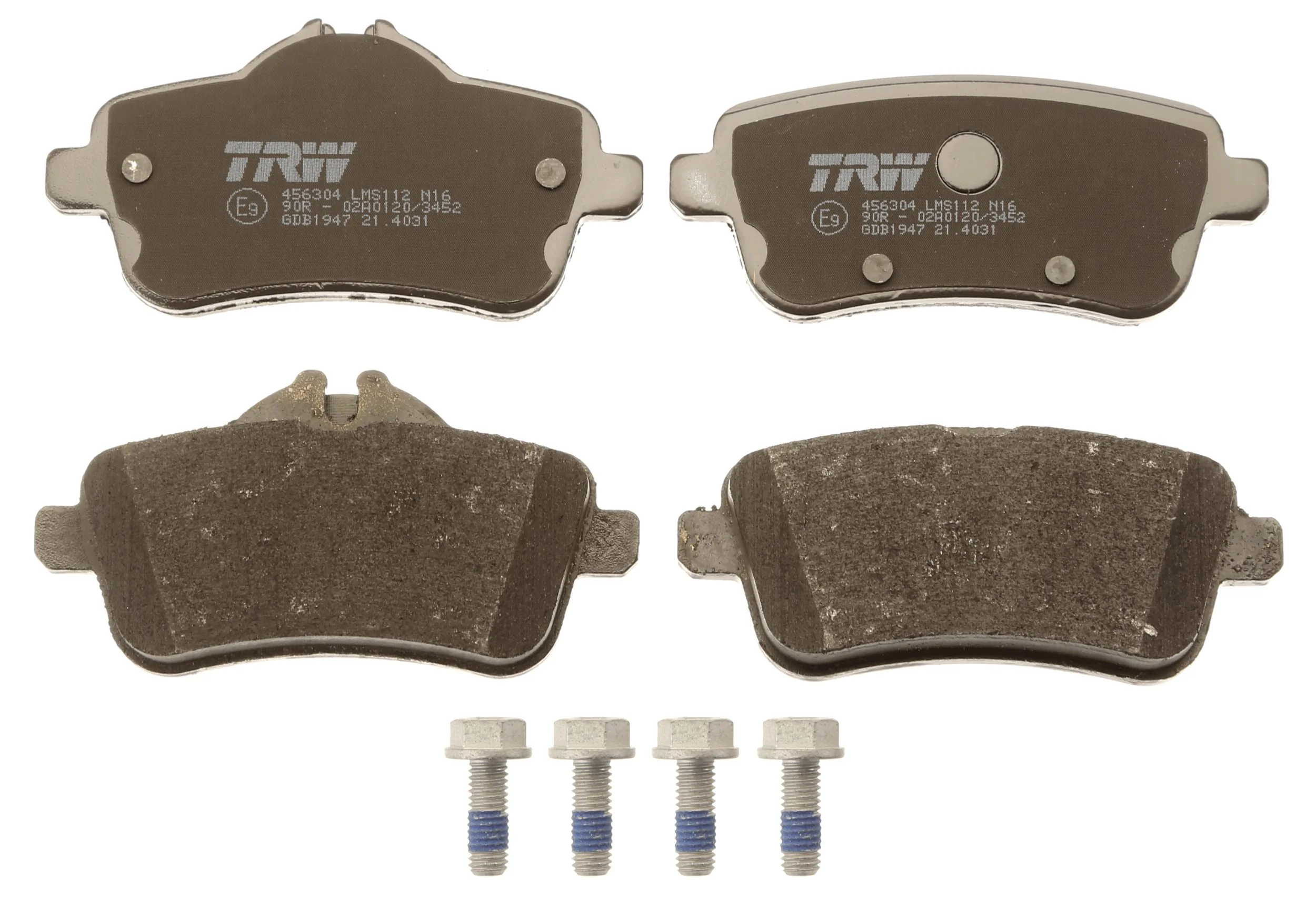 GDB1947 TRW Pastillas freno traseras