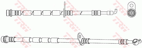 PHD1144 TRW Tubo flexible de frenos delantero izquierdo 
