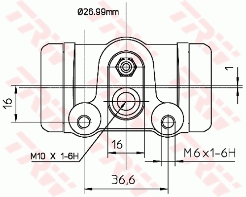 440281 Peugeot/Citroen Cilindro de freno de rueda trasera