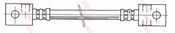 PHA275 TRW Tubo flexible de frenos delantero izquierdo 