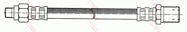 PHC235 TRW Manguera de freno trasera