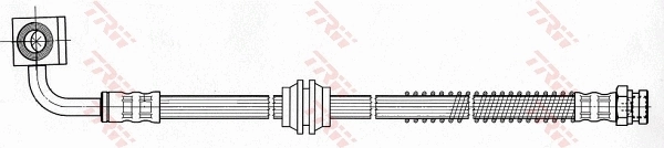 PHD631 TRW Tubo flexible de frenos delantero derecho