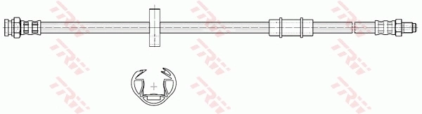 PHB226 TRW Tubo de frenos delantero
