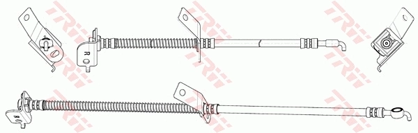 PHD1150 TRW Tubo flexible de frenos delantero derecho