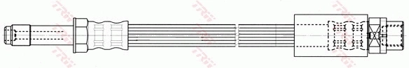 PHB415 TRW Manguera de freno trasera