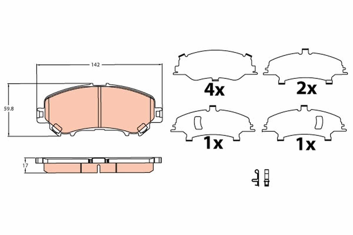 Pastillas de freno delanteras Nissan Qashqai 2 J11