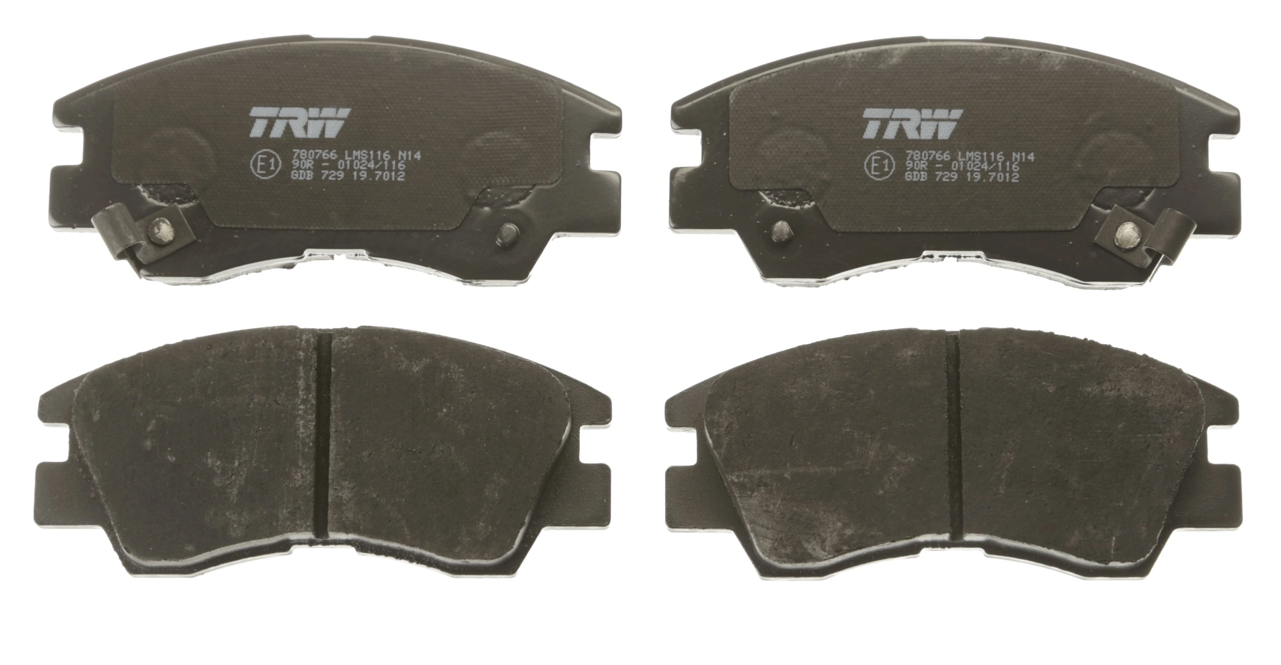 GDB729 TRW Pastillas delanteras