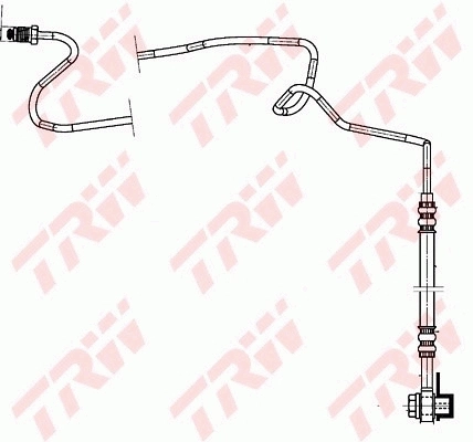 PHD942 TRW Manguera de freno trasero derecho