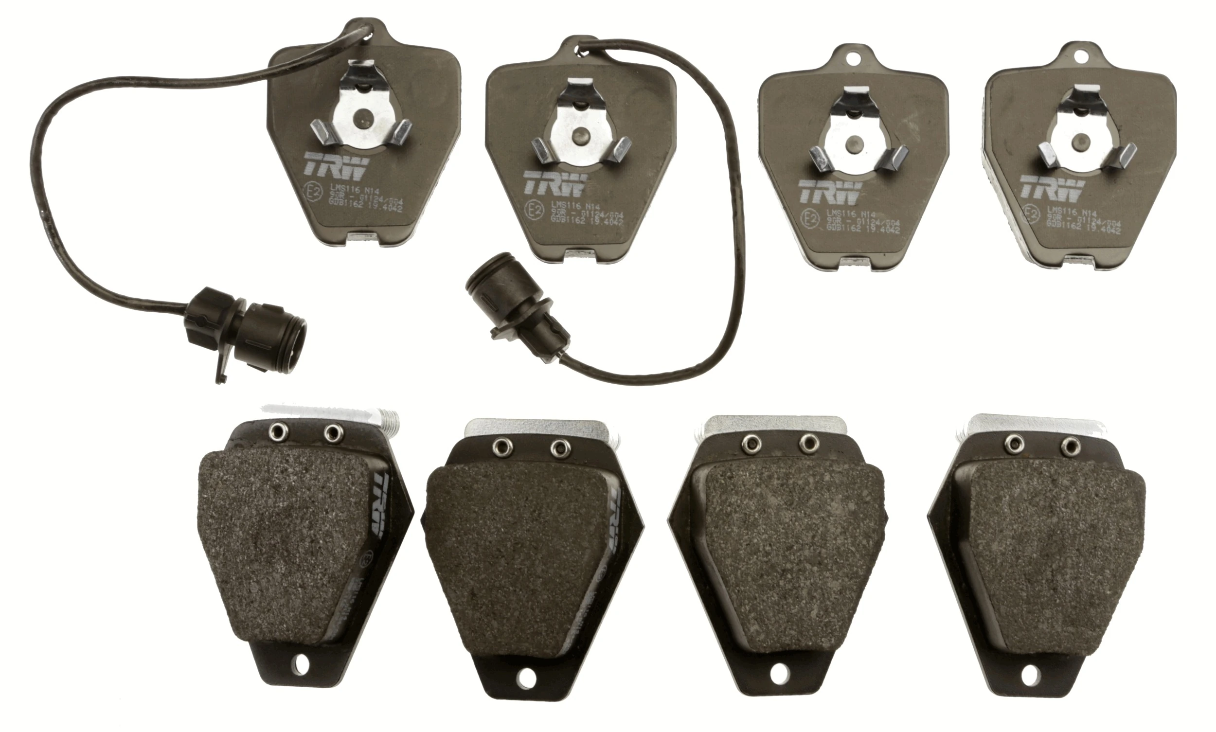 GDB1162 TRW Pastillas delanteras