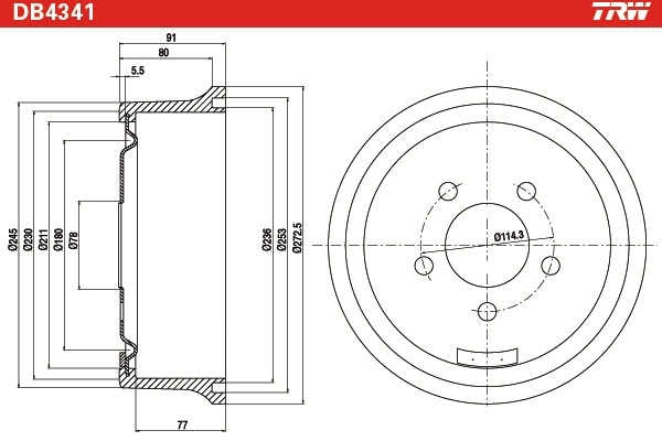 Tambor de freno trasero para Jeep Cherokee II XJ