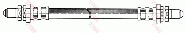 PHC207 TRW Manguera de freno trasera