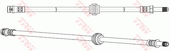 Tubo de frenos delantero para Mercedes Vito II 639