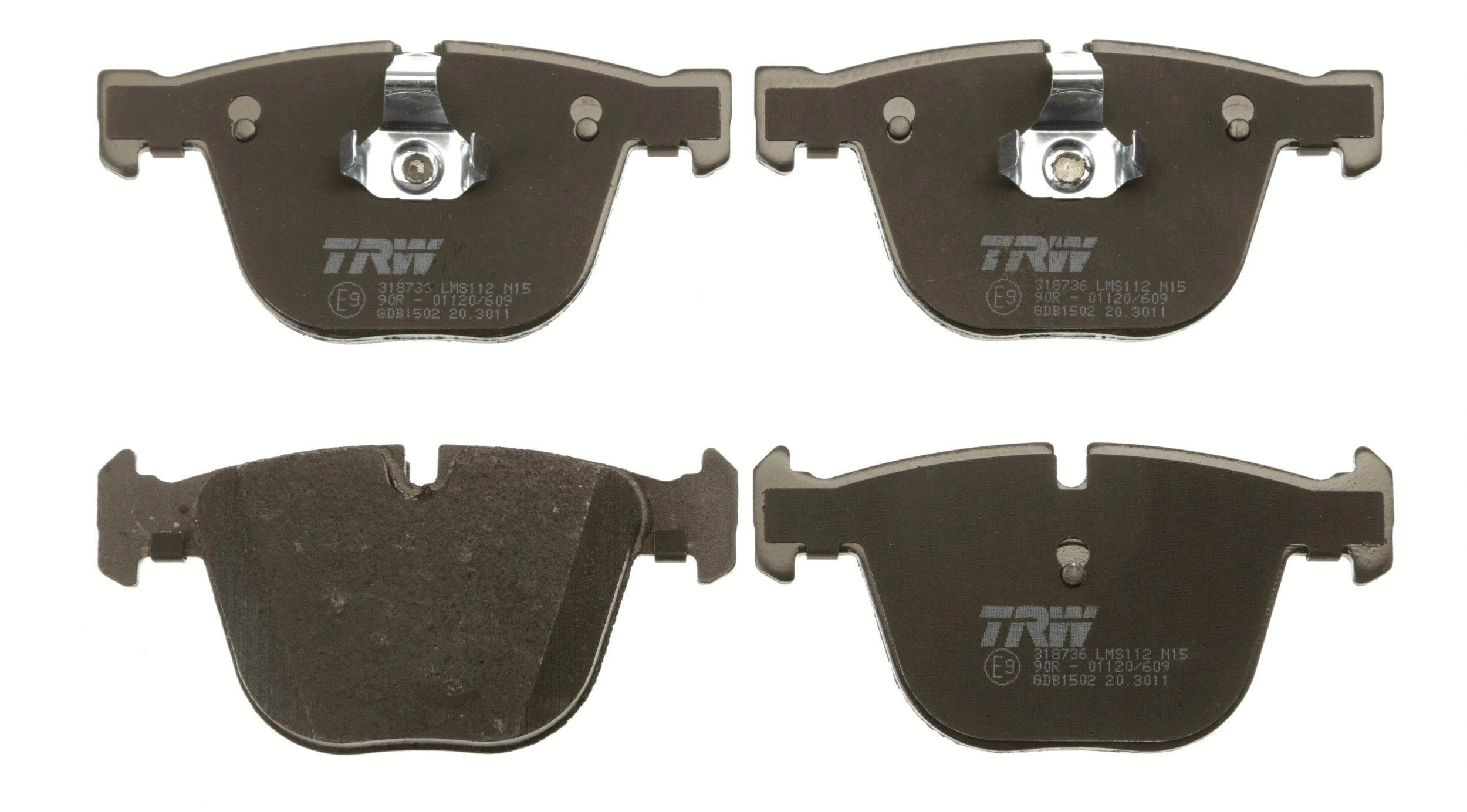 GDB1502 TRW Pastillas freno traseras