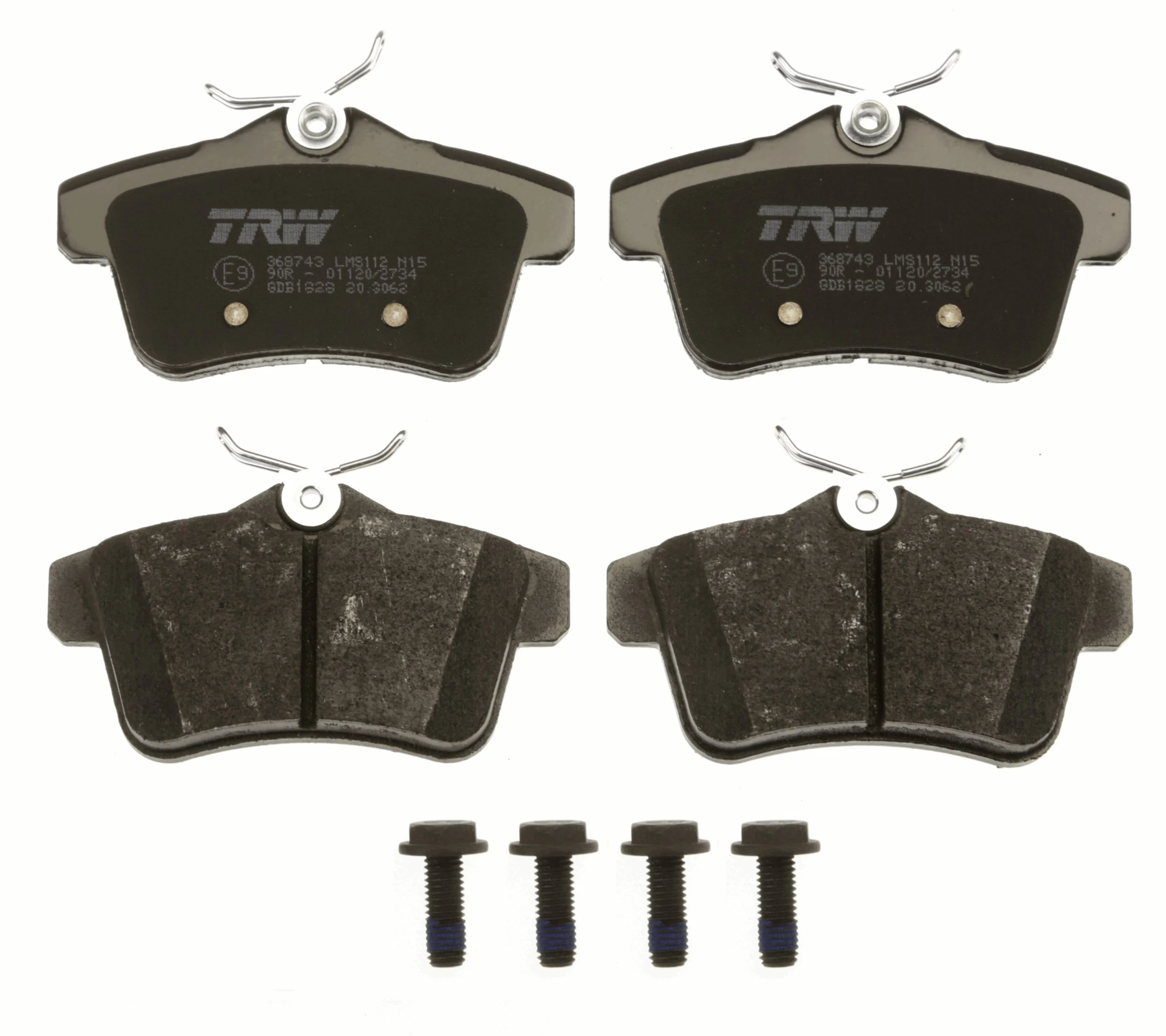GDB1828 TRW Pastillas freno traseras