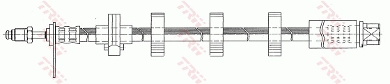 PHB367 TRW Tubo flexible de frenos delantero izquierdo 