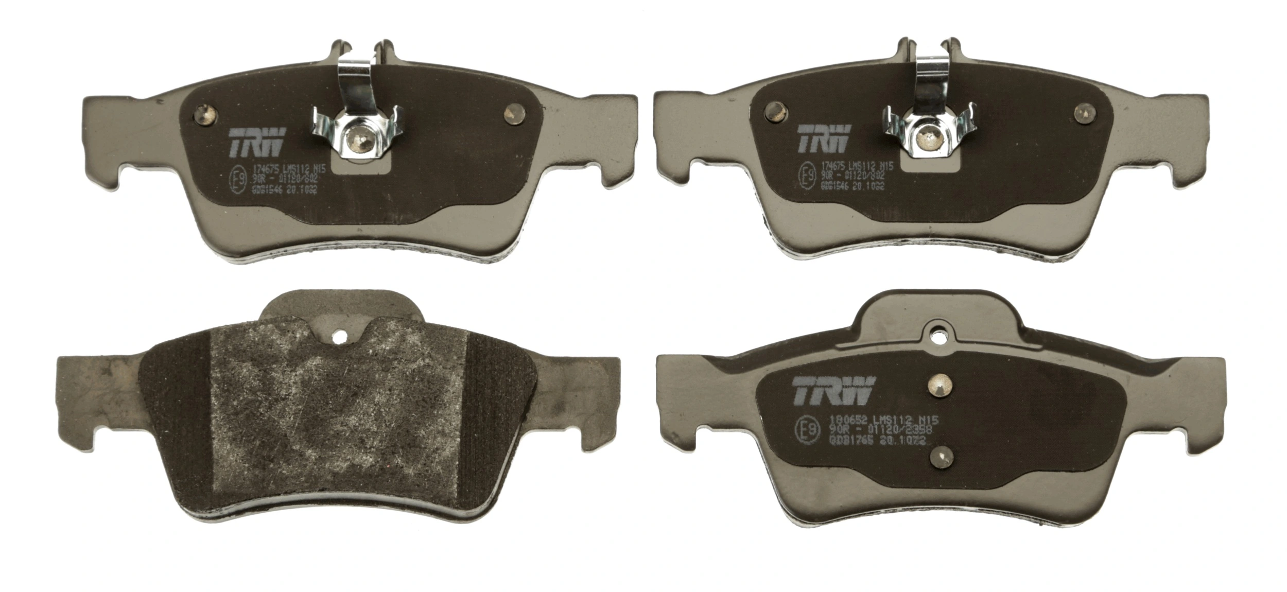 GDB1546 TRW Pastillas freno traseras