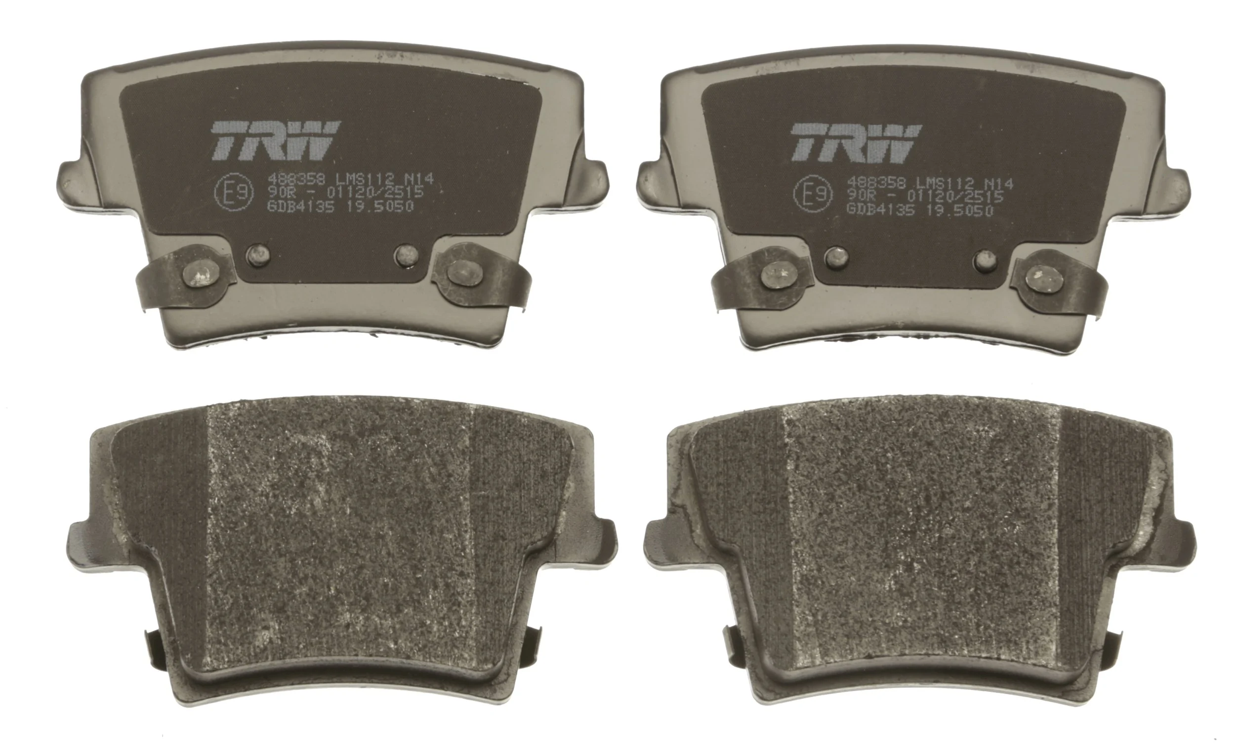 GDB4135 TRW Pastillas freno traseras