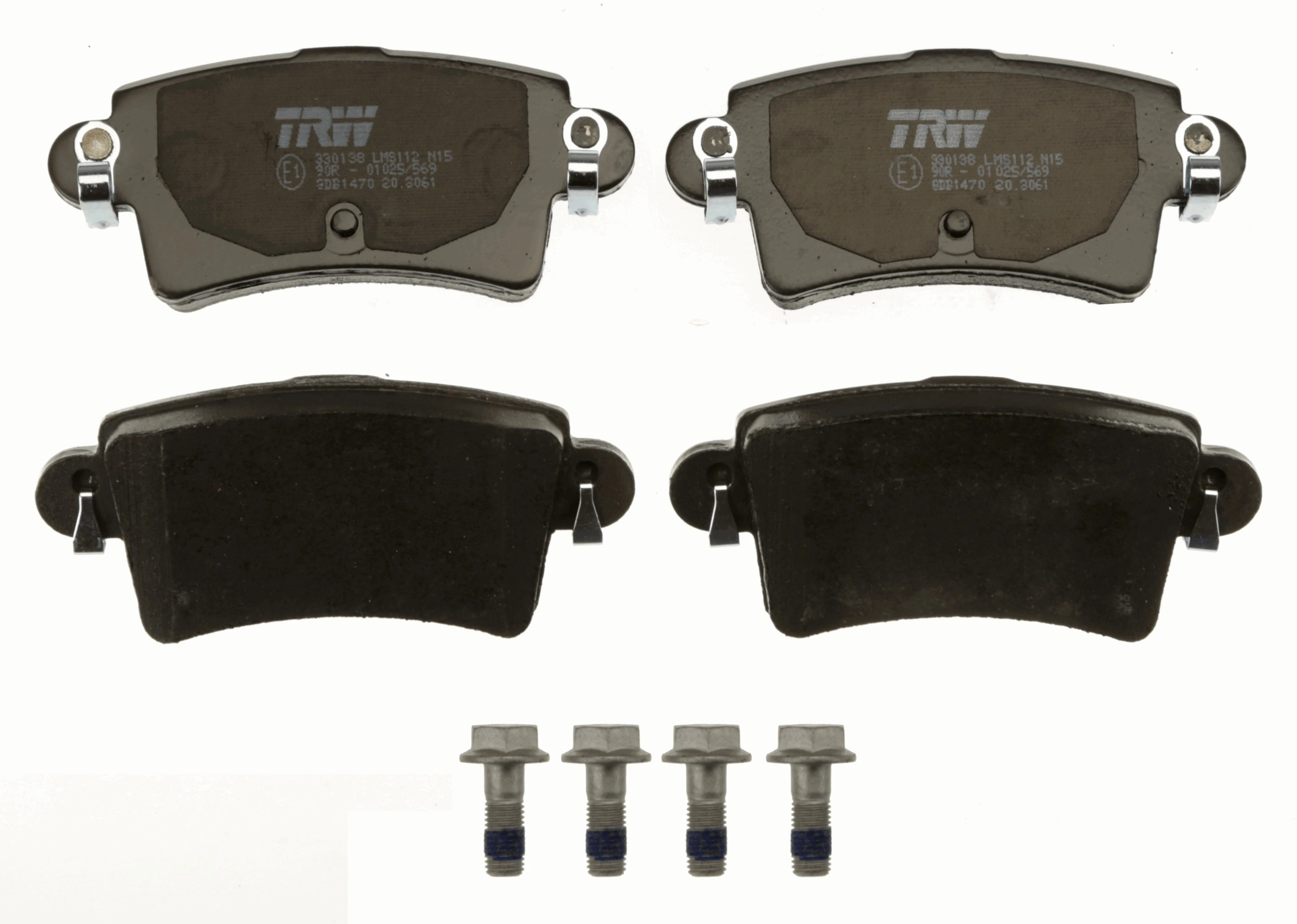 GDB1470 TRW Pastillas freno traseras