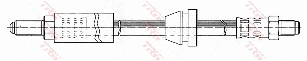 PHC132 TRW Tubo de frenos delantero