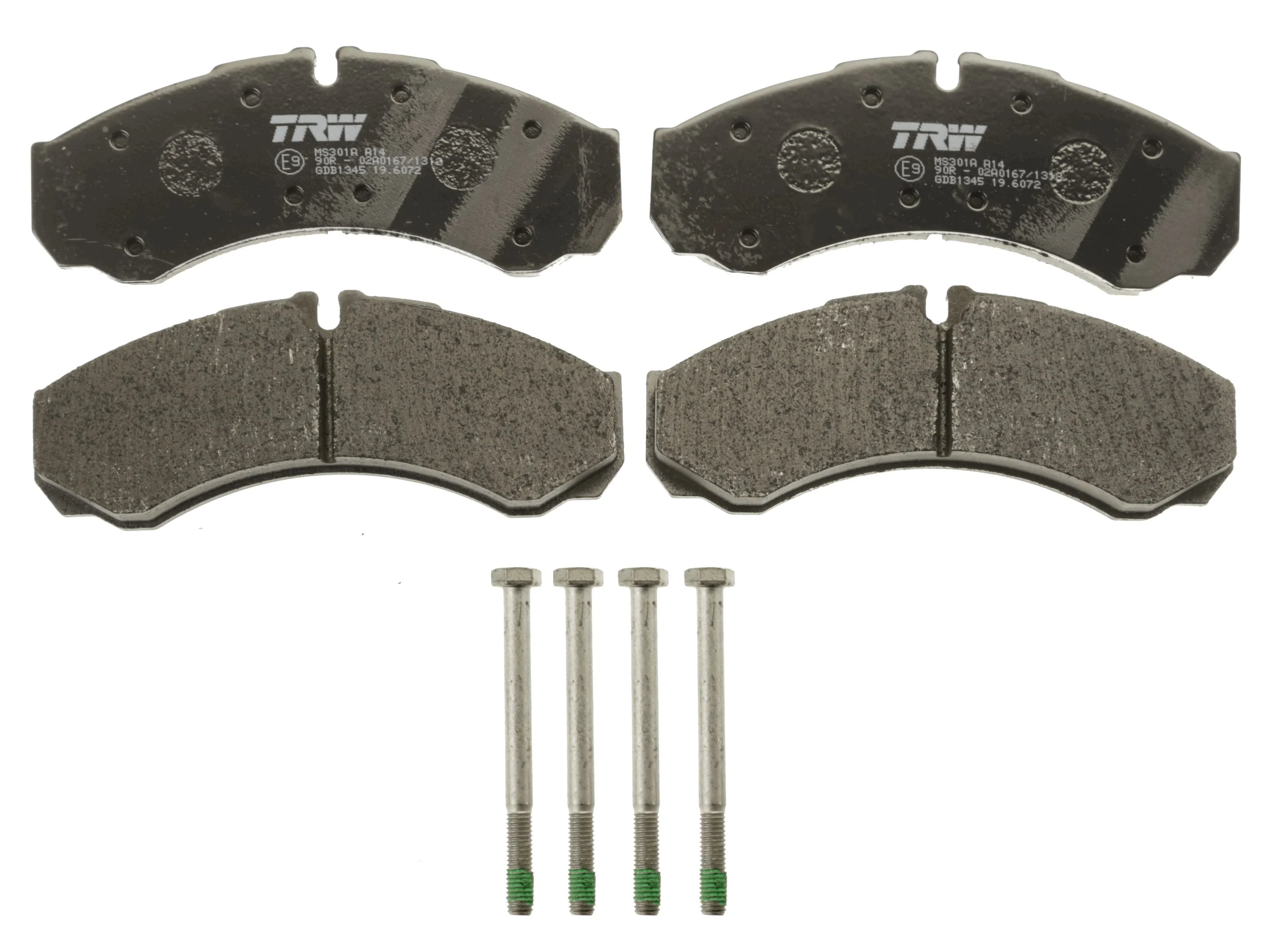 GDB1345 TRW Pastillas freno traseras