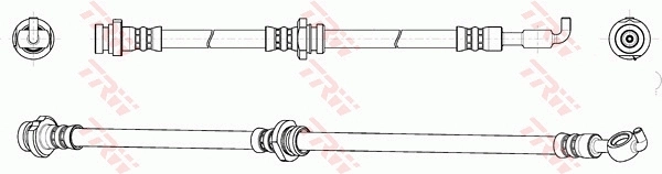 PHD163 TRW Tubo de frenos delantero
