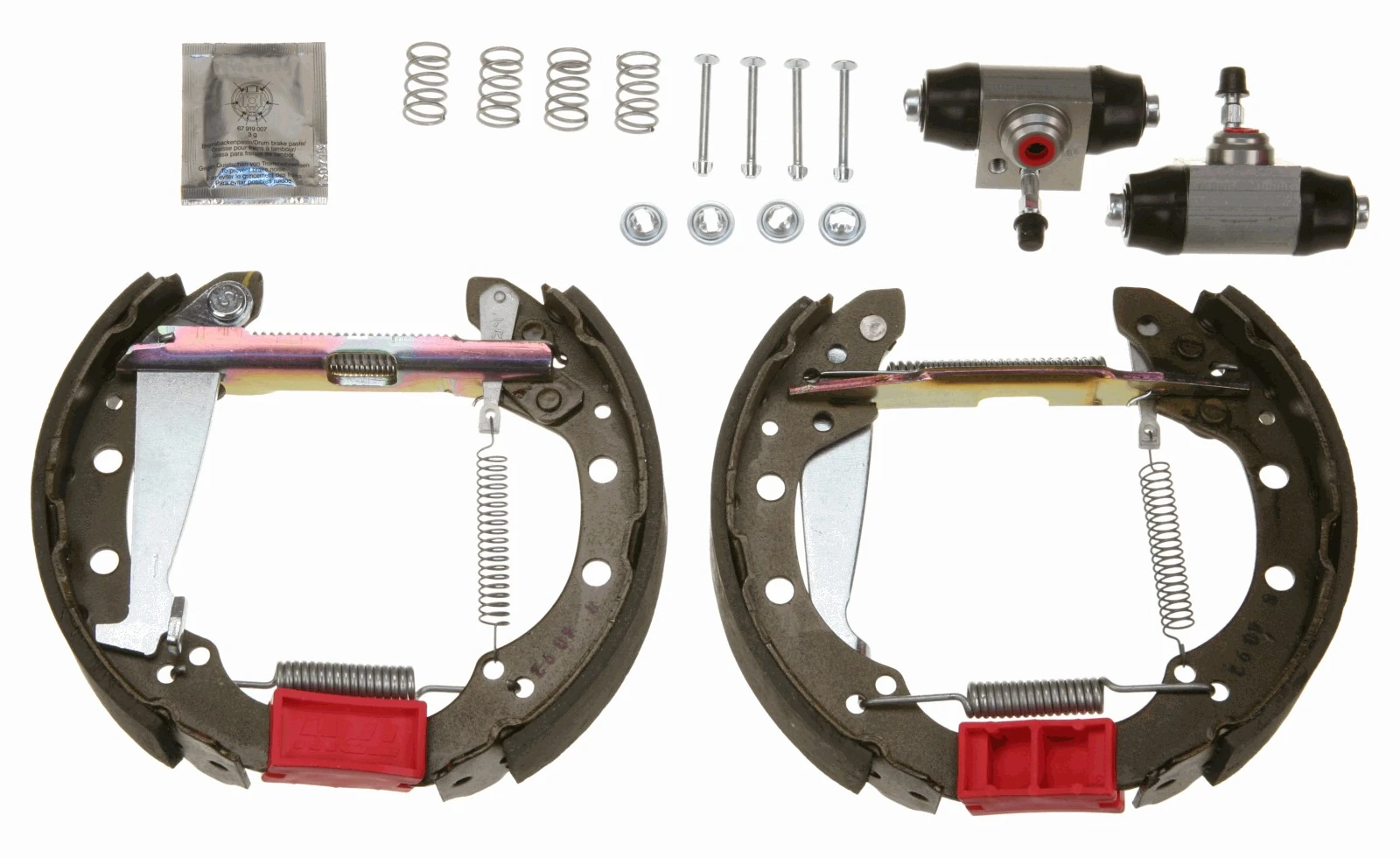 GSK1512 TRW Kit frenos, disco de tambor, con cilindros, completo 