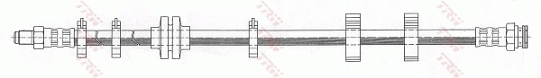 PHB299 TRW Tubo flexible de frenos delantero izquierdo 