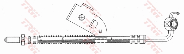 PHD342 TRW Tubo flexible de frenos delantero derecho