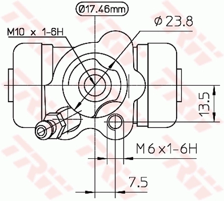 Comprar C544 Case Cilindro de freno de rueda trasera