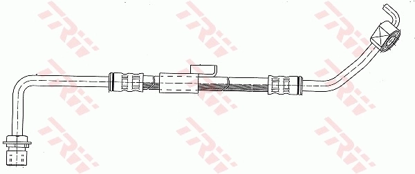 PHD249 TRW Tubo flexible de frenos delantero izquierdo 