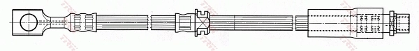 PHD538 TRW Tubo de frenos delantero