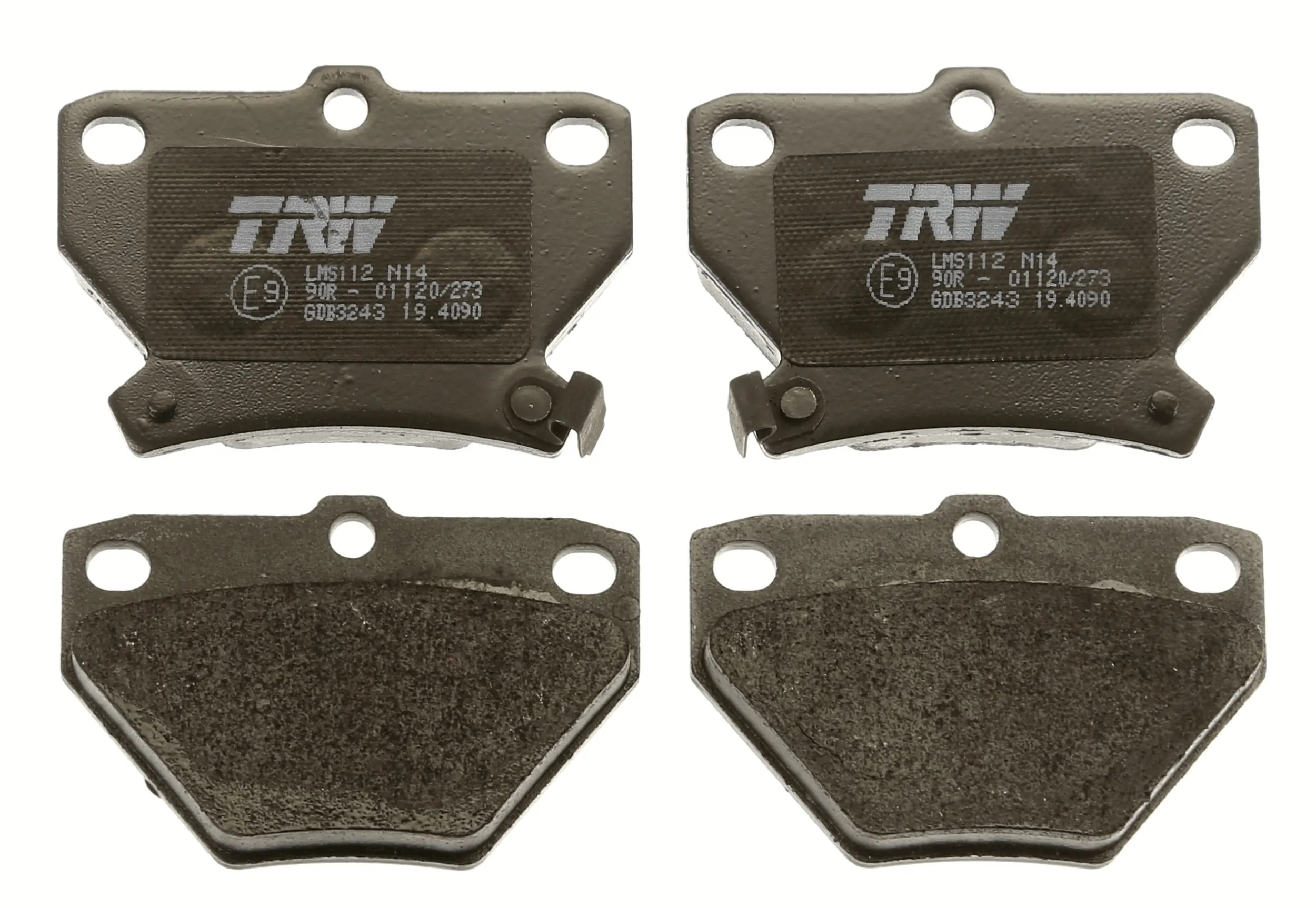 GDB3243 TRW Pastillas freno traseras