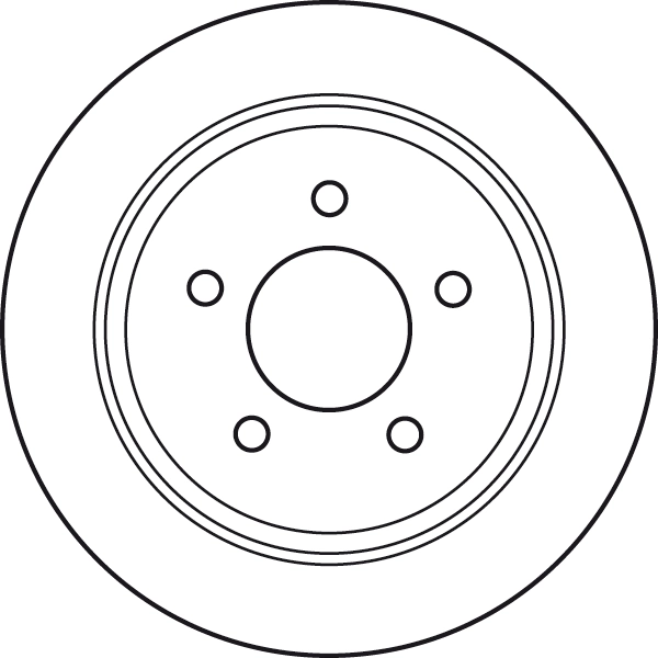 Disco de freno trasero K52008184 Fiat/Alfa/Lancia