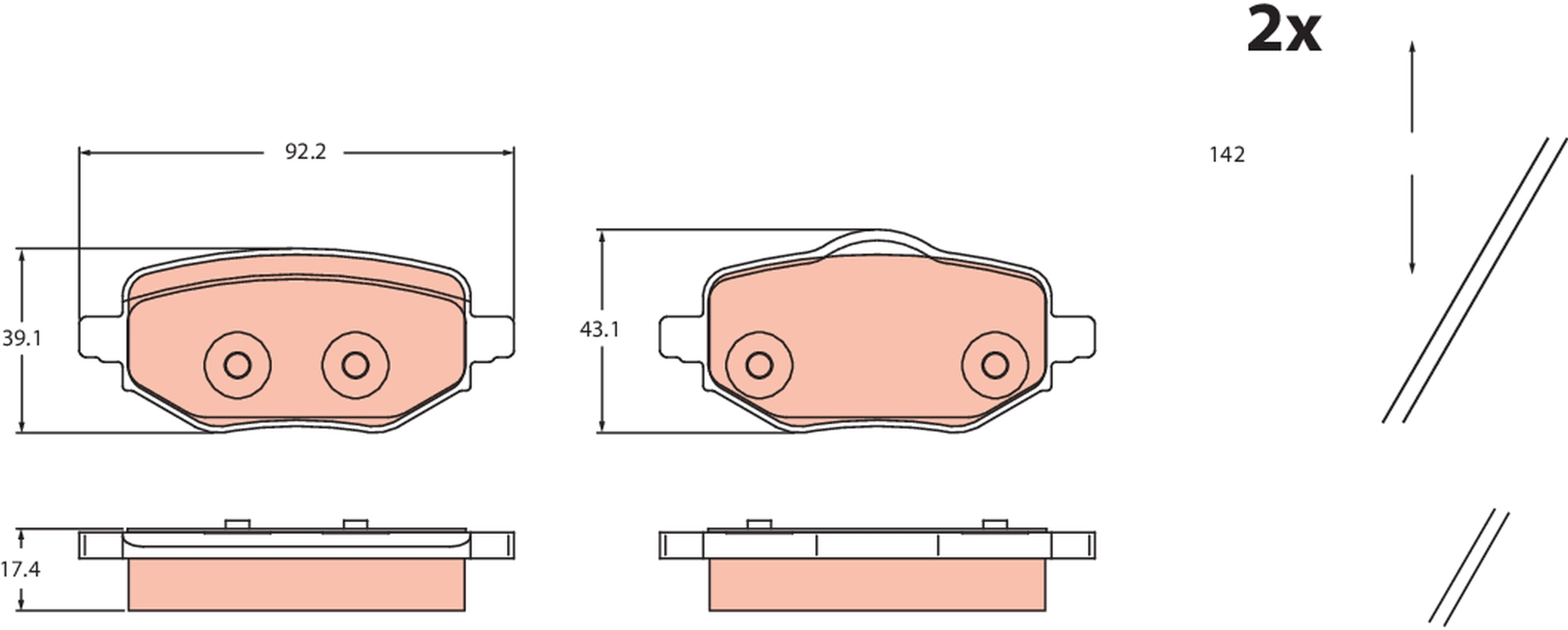 Comprar 1680301680 Opel Pastillas de freno traseras